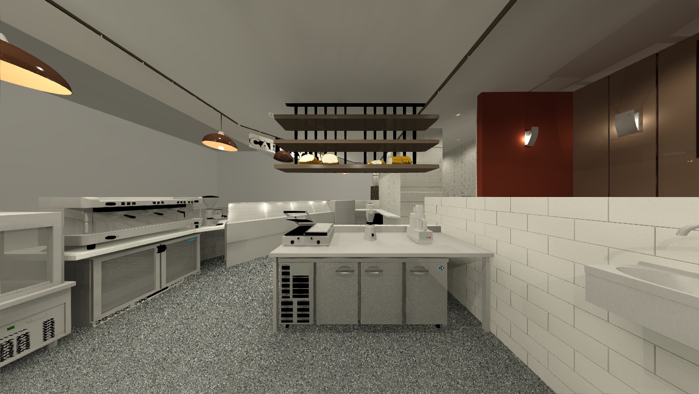Carvery Club visualisation of commercial kitchen