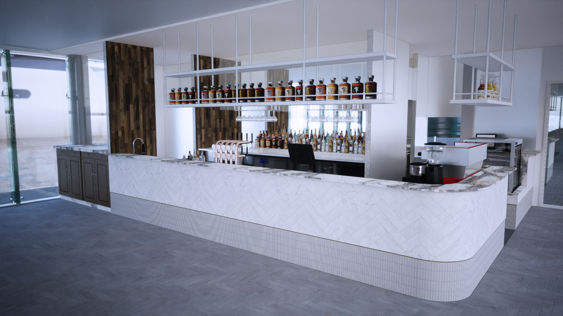 wharf café bar design