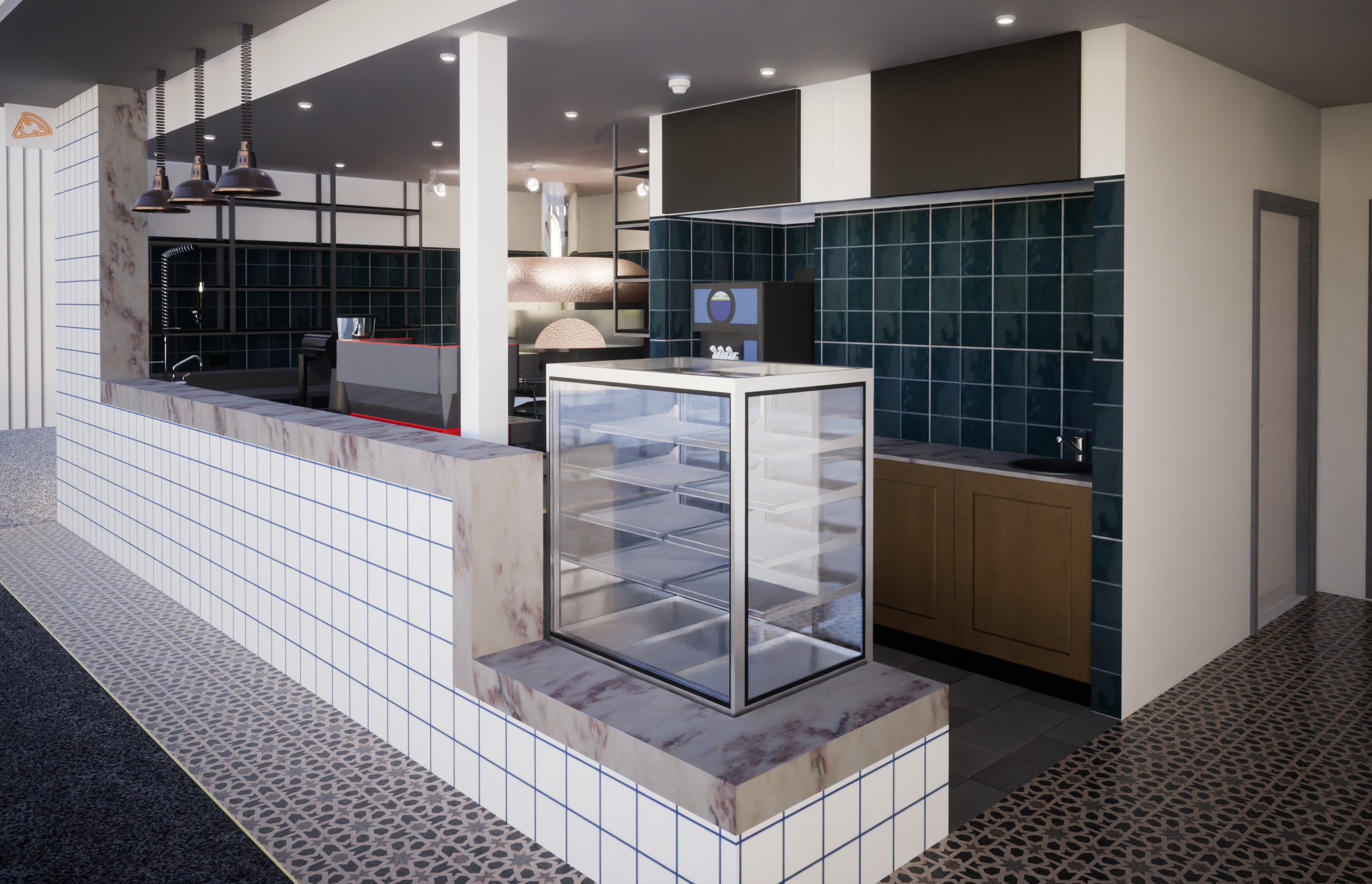 CITOS 3D visualisation of foodservice counter